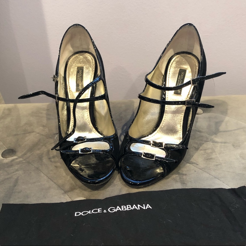 Vintage Dolce & Gabbana Sued Heels
